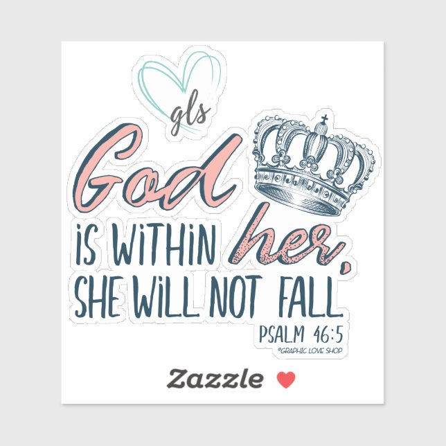God is within her, Psalm 46:5 ©GraphicLoveShop (Sheet)