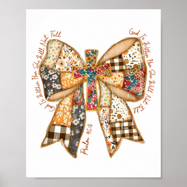 God Is Within Her She Will Not Fall, Jesus, Christ Poster (Front)