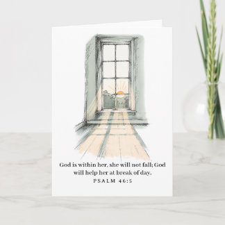 God Is Within Her, She Will Not Fall - Psalm 46:5 Card