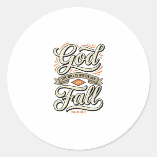 God Is Within Her She Will Not Fall Vintage Shirt_ Classic Round Sticker