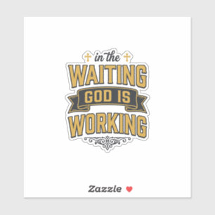 God Is Working Vintage Faith Typography Shirt_1
