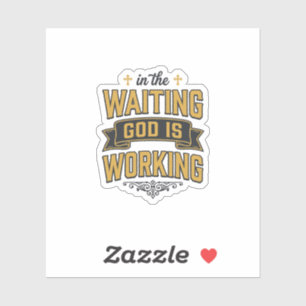 God Is Working Vintage Faith Typography Shirt_1