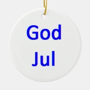 god jul1 ceramic tree decoration