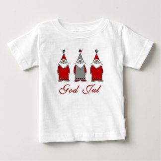 God Jul | Cute Funny Tomten Norwegian Christmas Baby T-Shirt