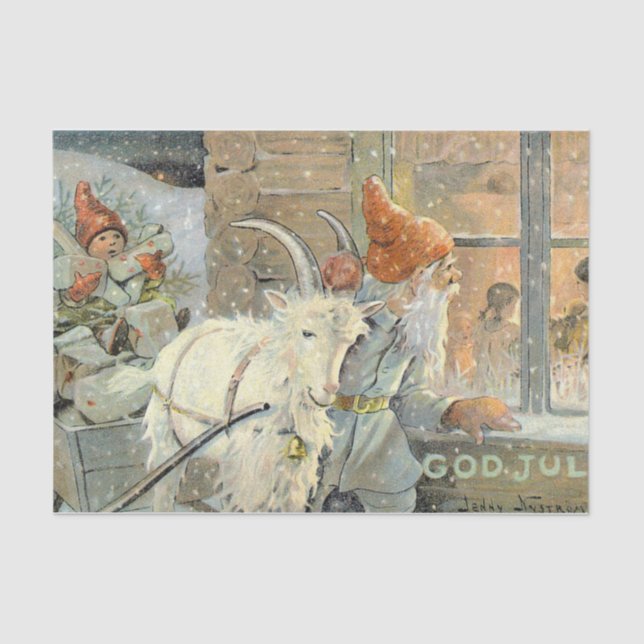 God Jul Happy Christmas! by Julie Nystrom Tissue Paper (Front)