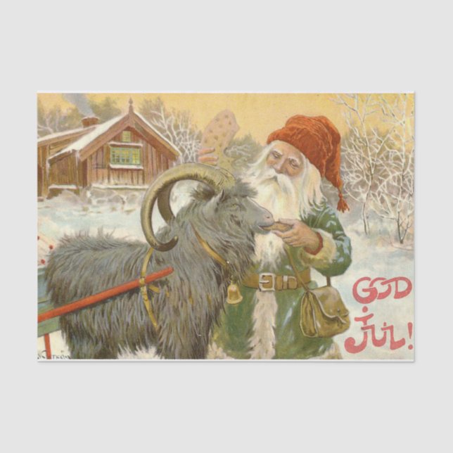 God Jul Happy Christmas! by Julie Nystrom Tissue Paper (Front)
