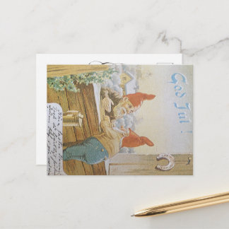 God Jul Helgkort Holiday Postcard