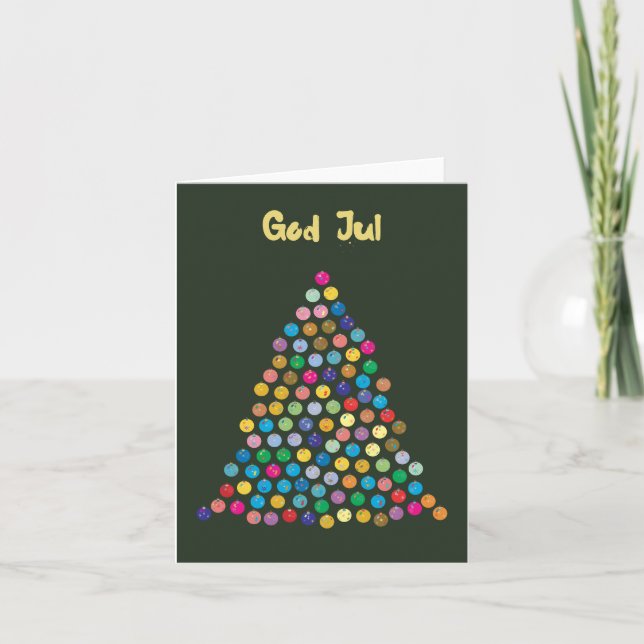 God Jul, Norwegian Christmas Card (Front)