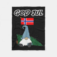 God Jul Norwegian Gnome Merry Christmas Norway Tee