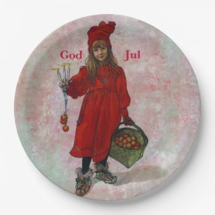 God Jul Paper Plate