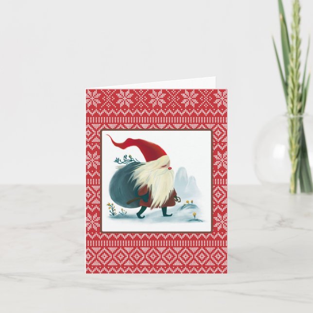 God Jul, Scandinavian Christmas  Card (Front)