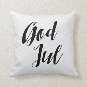 God Jul   Scandinavian Christmas Cushion
