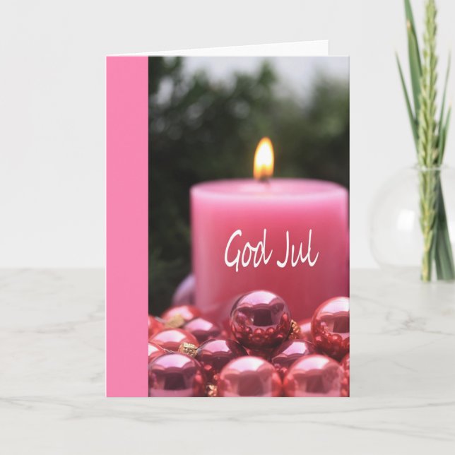 God Jul Swedisch Christmas Card (Front)
