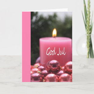 God Jul Swedisch Christmas Card