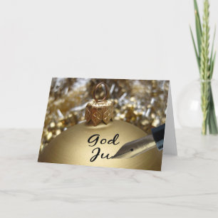 God Jul Swedisch Christmas Card