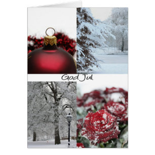 God Jul Swedisch Christmas Card