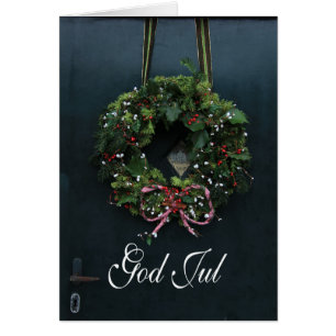 God Jul Swedisch Christmas Card