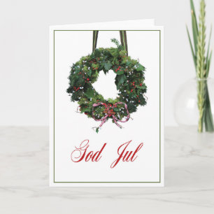 God Jul Swedisch Christmas Card