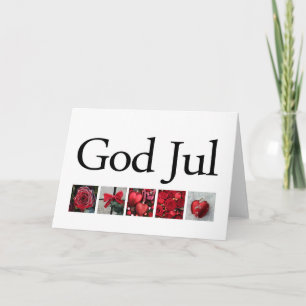 God Jul Swedisch Christmas Card