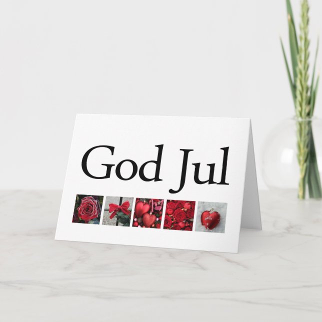 God Jul Swedisch Christmas Card (Front)