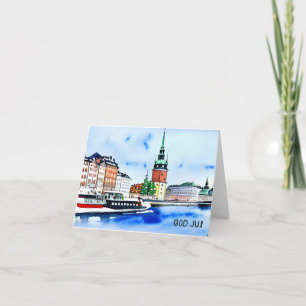 God Jul, Swedish Christmas  Card