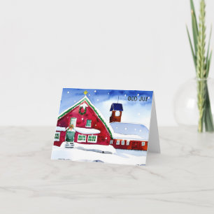 God Jul, Swedish Christmas  Card