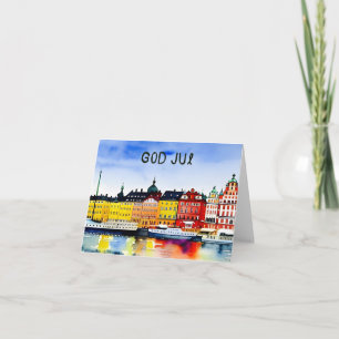 God Jul, Swedish Christmas  Card