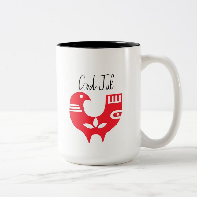 God Jul Two-Tone Coffee Mug (Right)