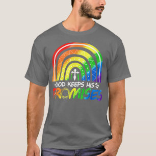 God Keeps His Promise Rainbow Christian Bible Noah T-Shirt