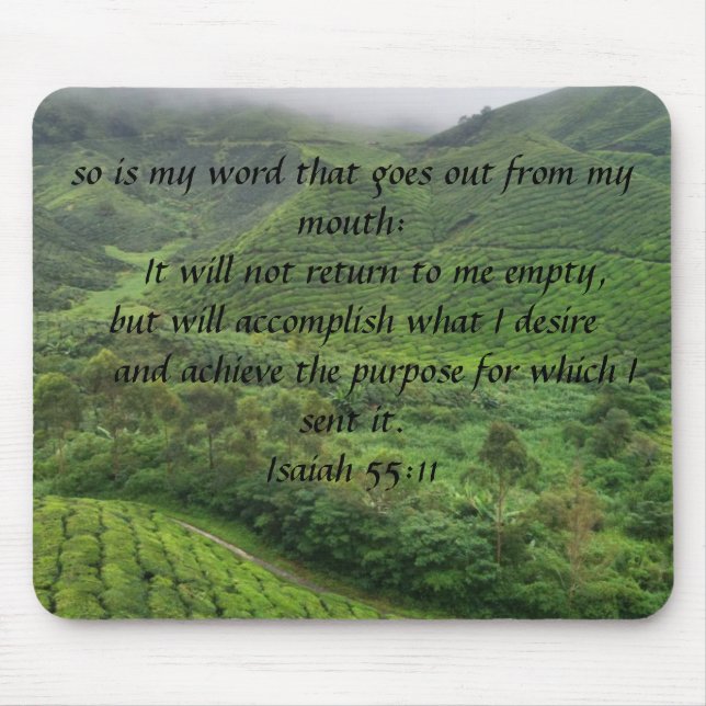 God keeps his promises bible verse mousepad (Front)