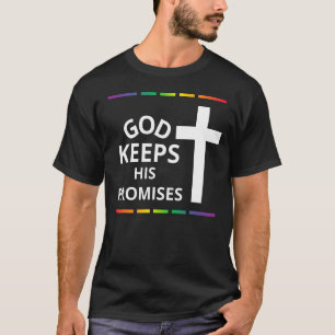 God Keeps His Promises Rainbow Religious Jesus Lov T-Shirt