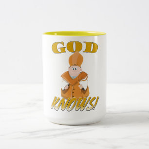 God Knows! Two-Tone Coffee Mug