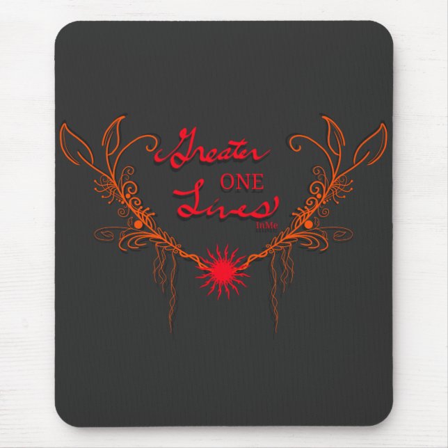 God Lives In Me  Mouse Mat (Front)