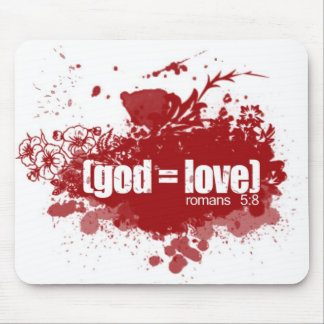 GOD = LOVE copy Mouse Mat