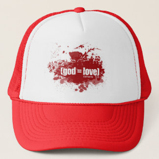 GOD = LOVE TRUCKER HAT