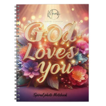 God love you Spiral Photo Notebook