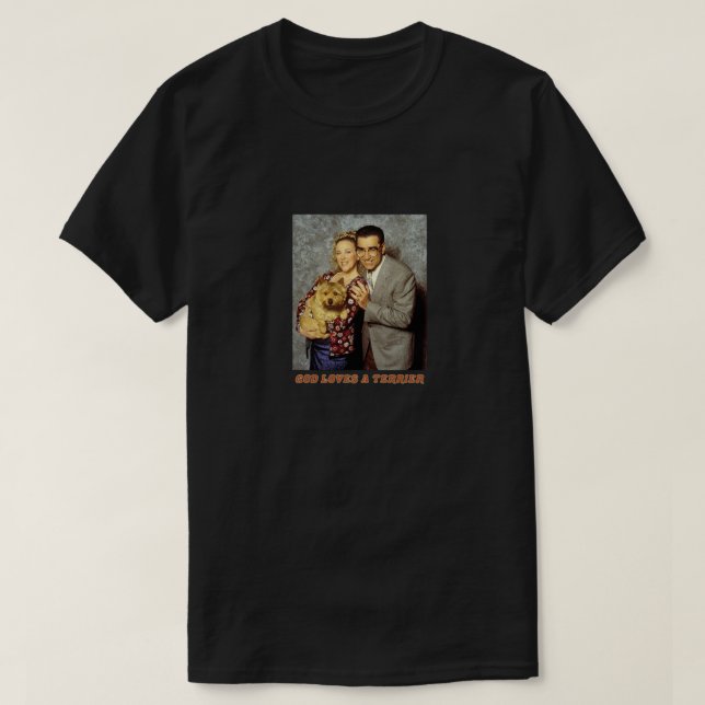 GOD LOVES A TERRIER Essential T-Shirt (Design Front)