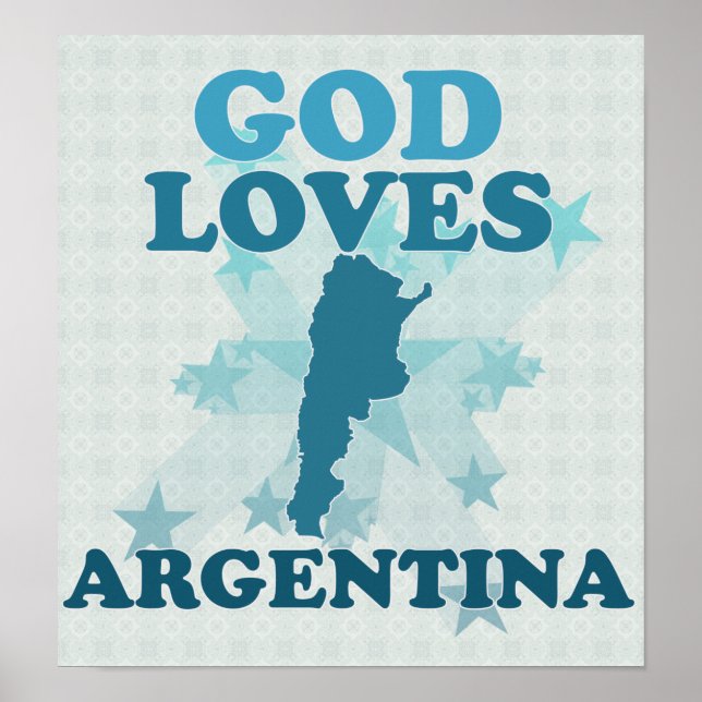 God Loves Argentina Poster (Front)