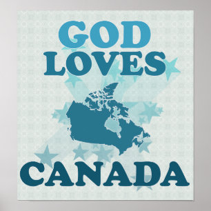 God Loves Canada Poster