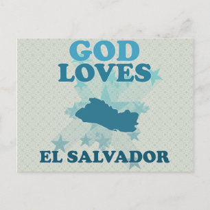God Loves El Salvador Postcard
