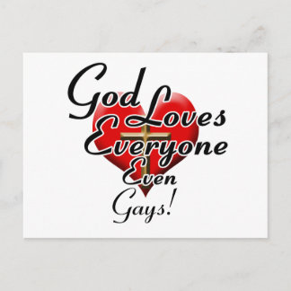 God Loves Gays! Postcard