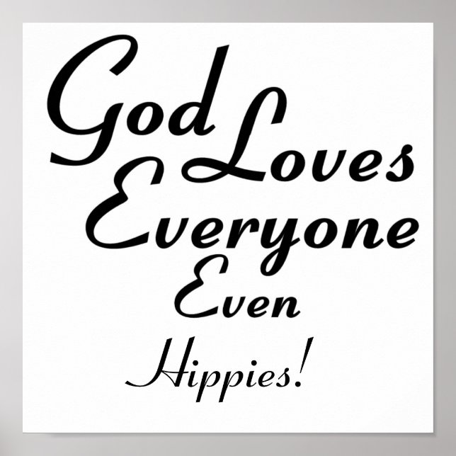 God Loves Hippies! Poster (Front)