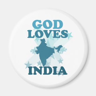 God Loves India Magnet