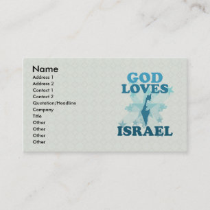 God Loves Israel Business Card