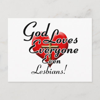 God Loves Lesbians! Postcard