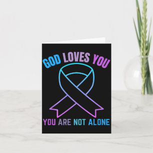 God Loves Not Alone Jesus Survive Suicidal Card