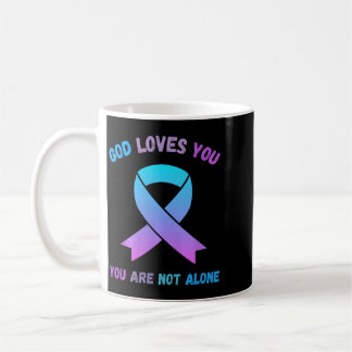 God Loves Not Alone Jesus Survive Suicidal Coffee Mug