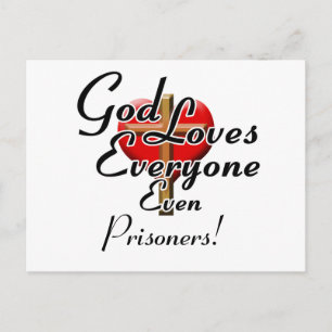 God Loves Prisoners! Postcard