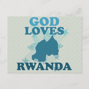 God Loves Rwanda Postcard