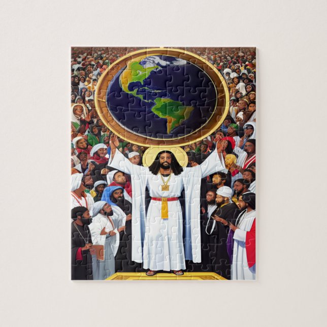 God Loves the World II Christian Art Puzzle (Vertical)